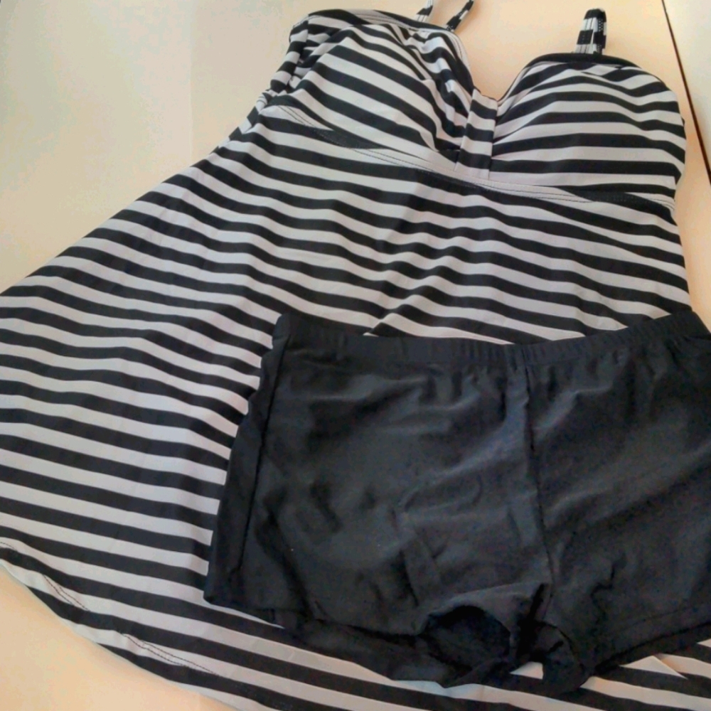 Lalavava Swim Set/Swim Dress Top & Short Bottom